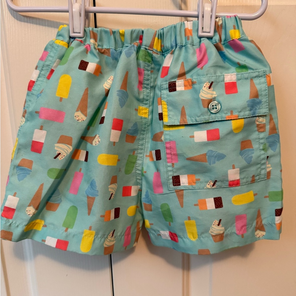 Rachel Riley Colorful Ice Cream Print Swim Trunks - Picture 2 of 3